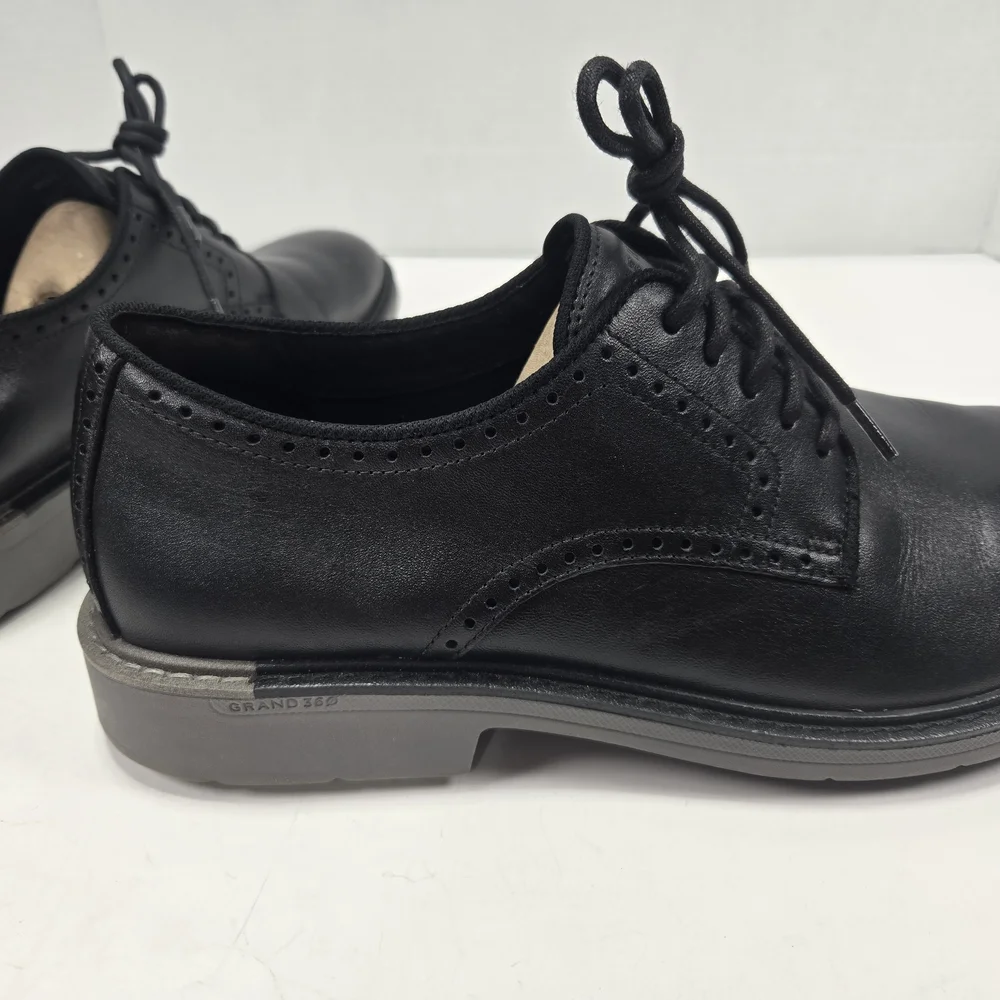 Cole Haan Go-to Plain Toe Black Leather Oxford Derbys Dress Shoe Men's Size 11